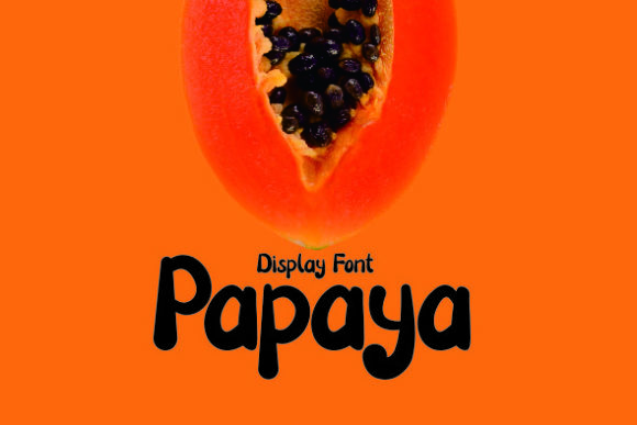 Papaya Font Poster 1
