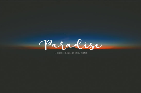 Paradise Calligraphy Font
