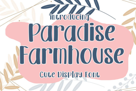 Paradise Farmhouse Font Poster 1
