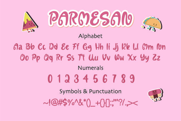 Parmesan Font Poster 2