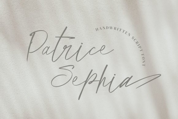 Patrice Sephia Font Poster 1