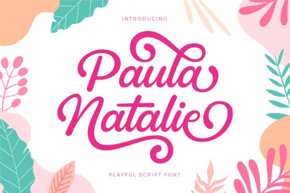 Paula Natalie Font Paula Natalie Font Poster 1
