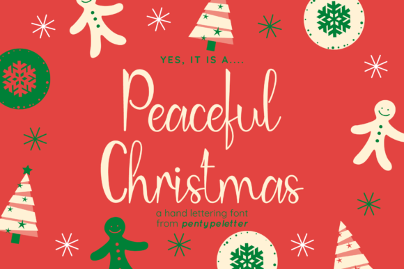 Peaceful Christmas Font