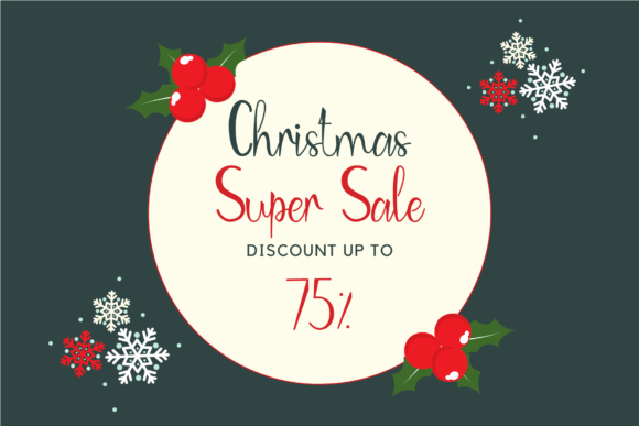Peaceful Christmas Font Poster 6