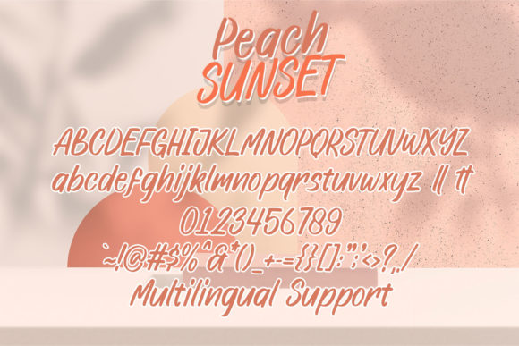 Peach Sunset Font Poster 5