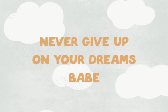 Peaches and Cream Font Poster 3