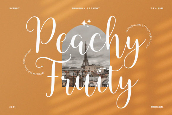 Peachy Fruity Font Poster 1