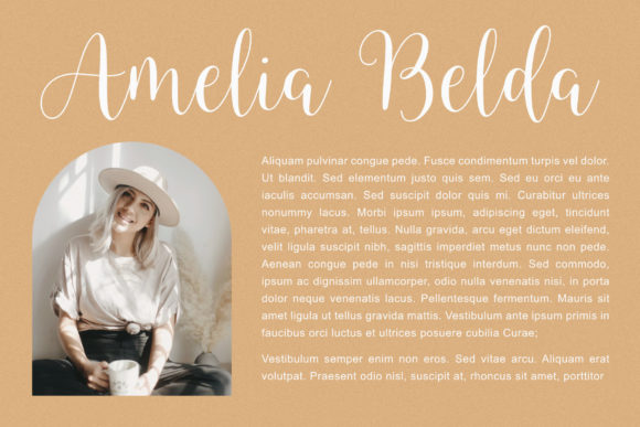 Peachy Fruity Font Poster 2