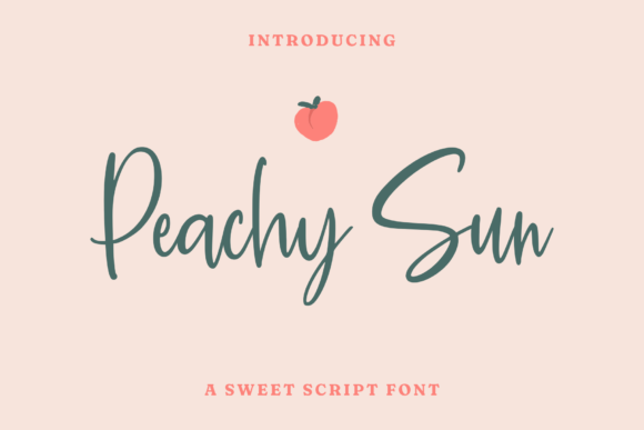 Peachy Sun Font Poster 1