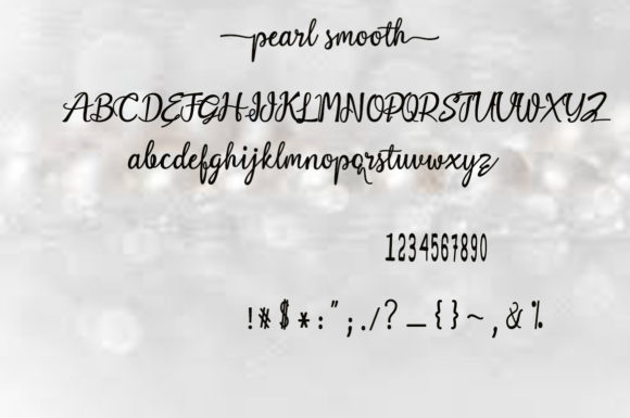 Pearl Smooth Font Poster 7