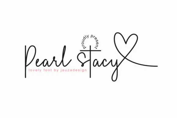 Pearl Stacy Font Pearl Stacy Font Poster 1