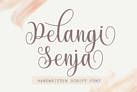 Pelangi Senja Font Poster 1