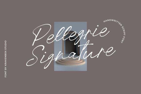 Pellegrie Signature Font Poster 1