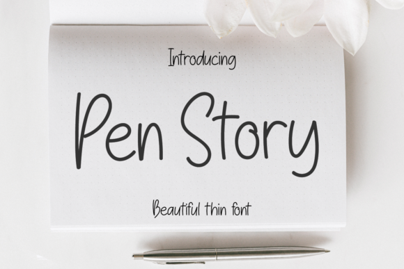 Pen Story Font Poster 1