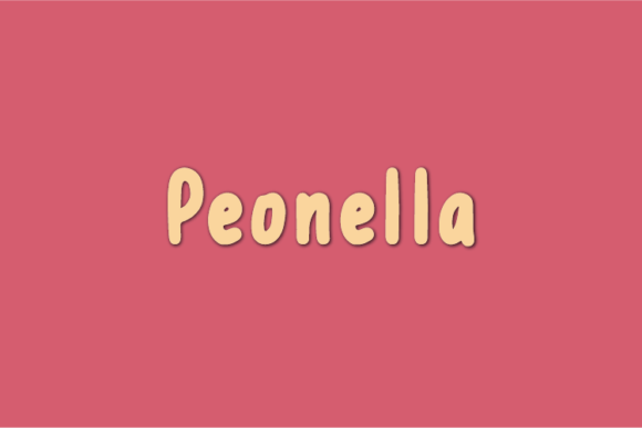 Peonella Font Poster 1