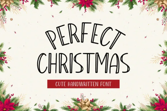 Perfect Christmas Font Perfect Christmas Font Poster 1