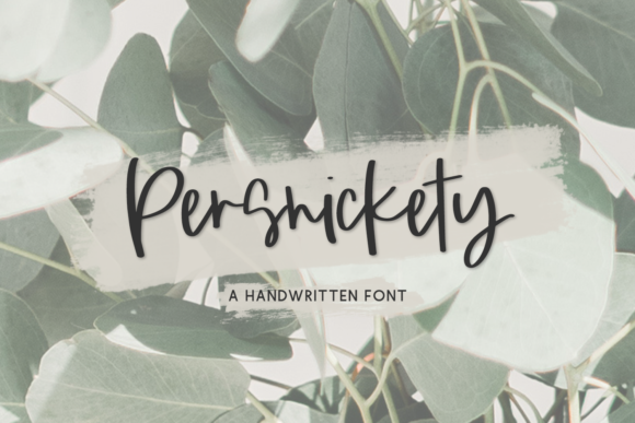 Persnickety Script Font Poster 1