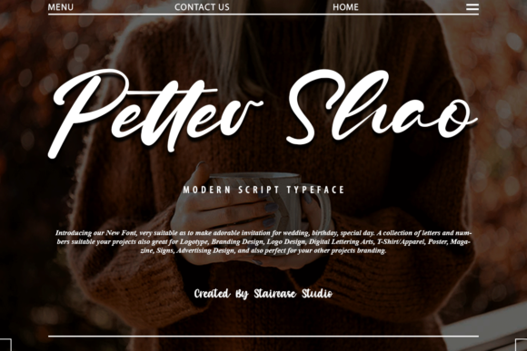 Petter Shao Font Poster 1