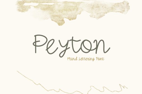 Peyton Font Poster 1
