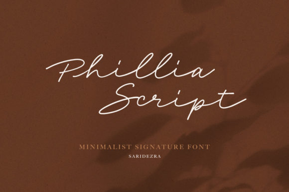Phillia Font Poster 1