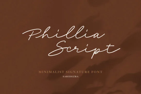 Phillia Font Phillia Font Poster 1