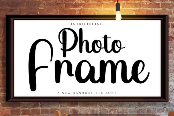 Photo Frame Font Poster 1