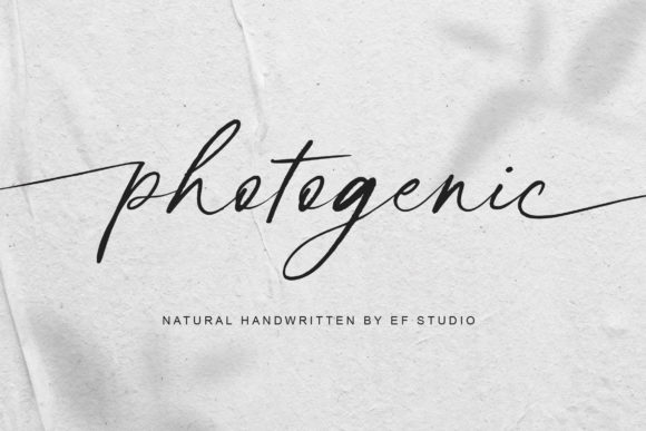 Photogenic Font Poster 1