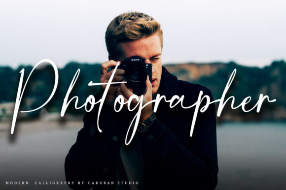 Photographer Font Poster 1