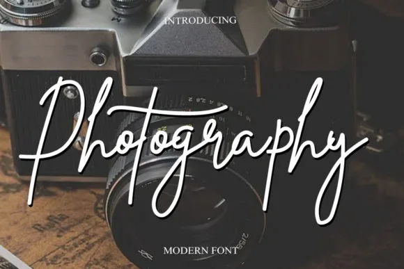 Photography Font Photography Font Poster 1
