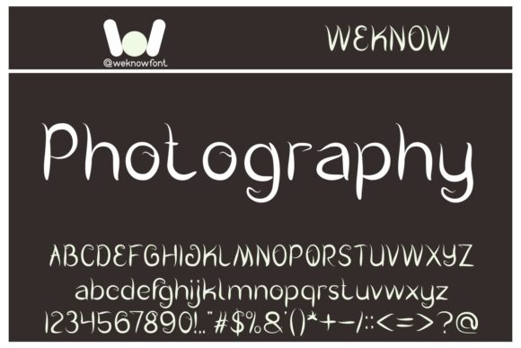 Photography Font Poster 1