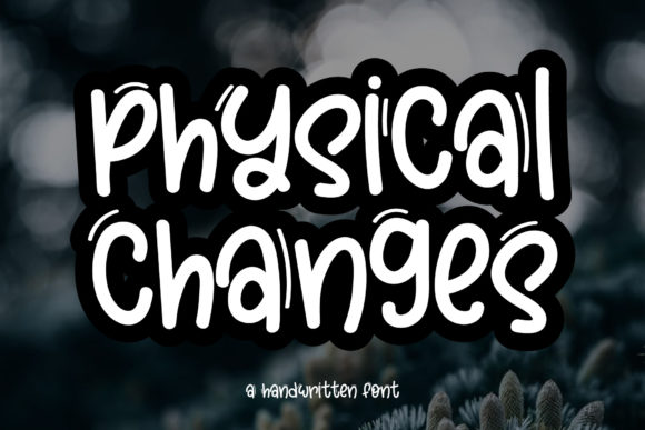 Physical Changes Font Poster 1