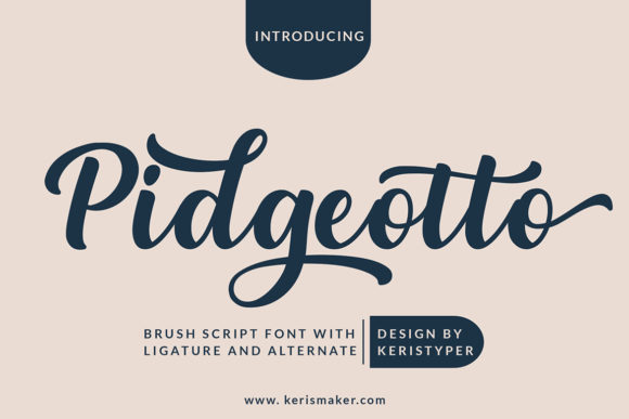 Pidgeotto Font Poster 1