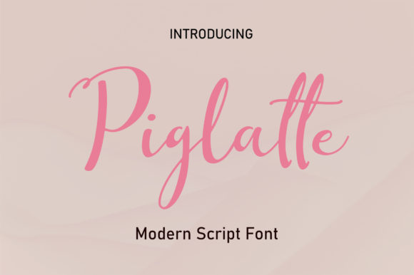 Piglatte Font Poster 1