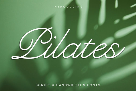 Pilates Font Poster 1