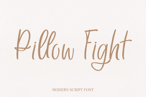 Pillow Fight Font Poster 1