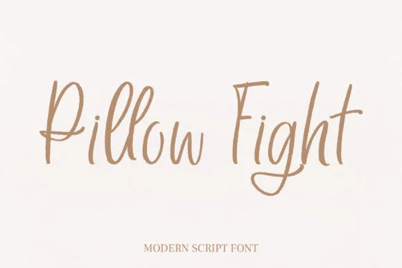Pillow Fight Font Poster 1