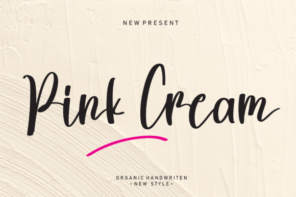 Pink Cream Font Poster 1