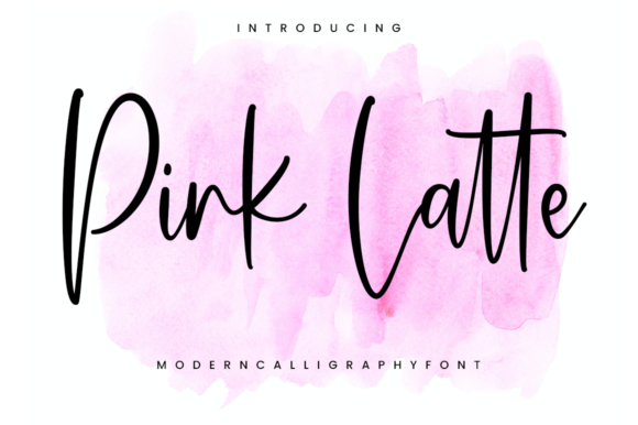 Pink Latte Font Poster 1