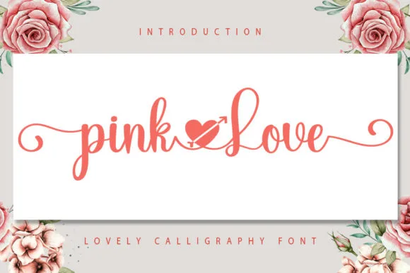 Pink Love Font Pink Love Font Poster 1