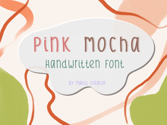 Pink Mocha Font Poster 1