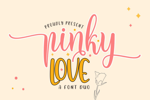 Pinky Love Font Duo Font Poster 1