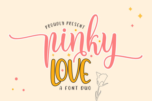 Pinky Love Font Duo Font