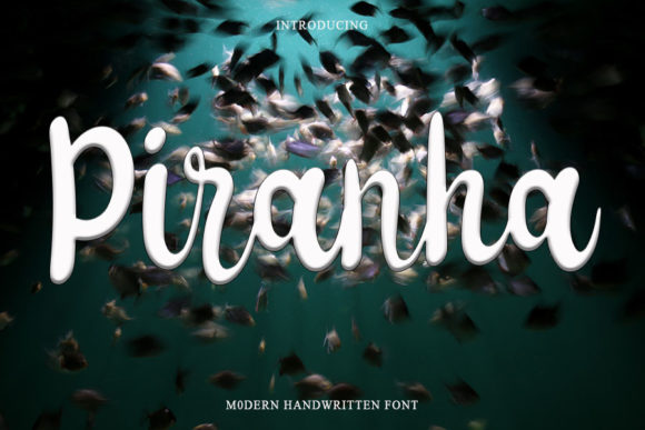 Piranha Font Poster 1