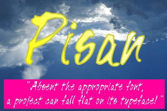 Pisan Font Poster 3