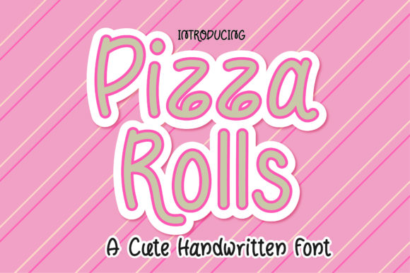 Pizza Rolls Font Poster 1