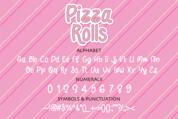 Pizza Rolls Font Poster 2