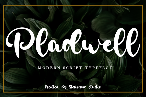 Pladwell Font Poster 1