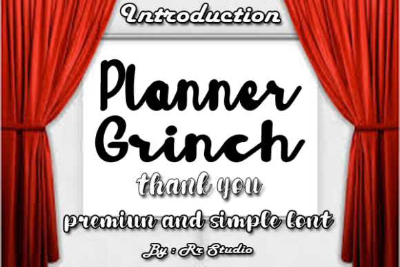 Planner Grinch Font