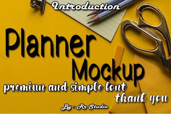 Planner Mockup Font Poster 1