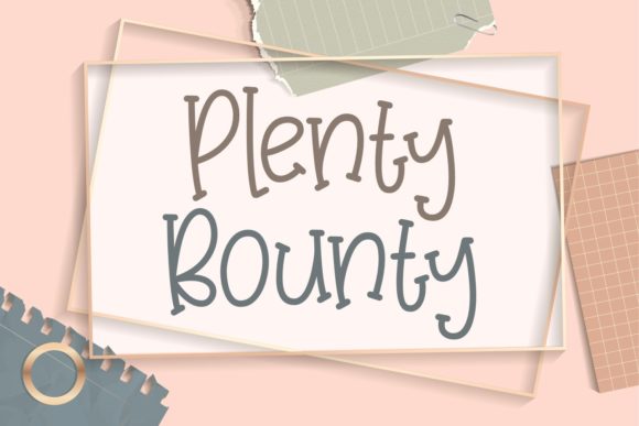 Plenty Bounty Font Poster 1